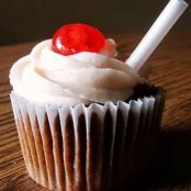 Cherry Coke Float Cupcakes