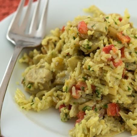 Artichoke Rice Salad with Shrimp