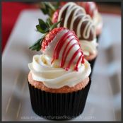 Strawberry Cupcake with White Chocolate Buttercream