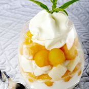 Cantaloupe and Verbena Trifle