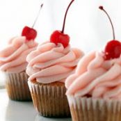 Cherry-Almond Vanilla Cupcakes