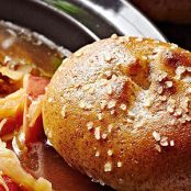 Whole Wheat Pretzel Rolls