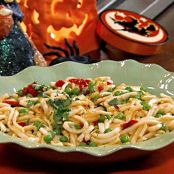 Hoisin Noodle Bowls, Roasted Mushroom Yakitori and Cucumber-Sesame Salad