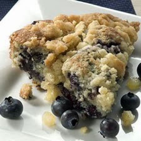 Blueberry Coffee Cake with Lemon Streusel