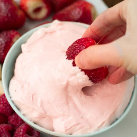Strawberry Fluff Fruit Dip