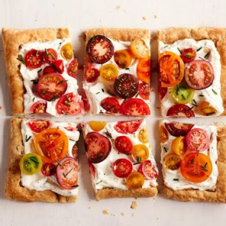 Puff Pastry Heirloom Tomato Tart - Food Network Sept 2014