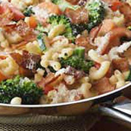 Creamy Bacon Vegetable Pasta Skillet