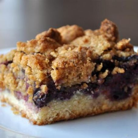 Golden and Crisp Blueberry Crumble Bars