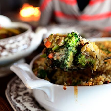 RICE -  Broccoli Wild Rice Casserole