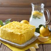 No-Bake Lemon Cake with Lemon Zest Frosting
