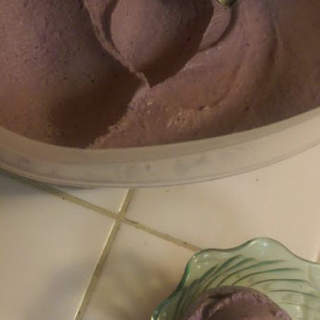 Blueberry and Candied Ginger Ice Cream