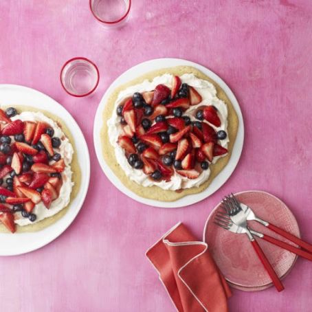 Red-White-and-Blue Berry Pizza