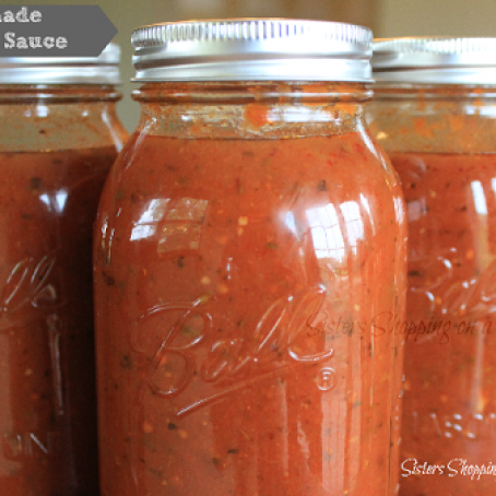 Homemade Canned Spaghetti Sauce