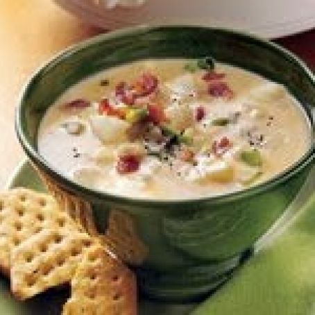 Slow Cooker Cheesy Potato Soup