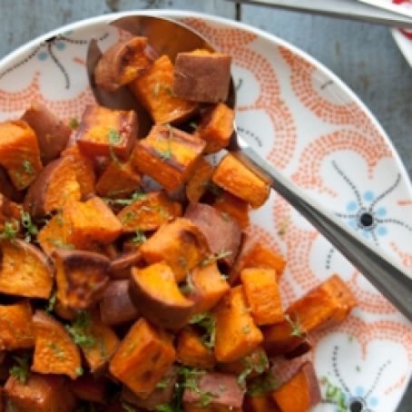 Coconut Roasted Sweet Potatoes