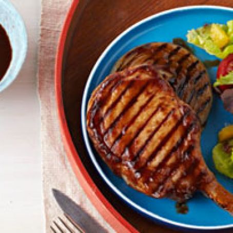 Sticky Cola-Q Pork Chops