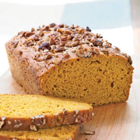 Pecan-Topped Pumpkin Bread
