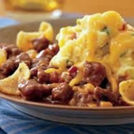 Barbecue Beef and Corn Shepherd's Pie