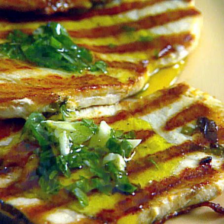 SWORDFISH****Grilled Swordfish with Lemon, Mint and Basil