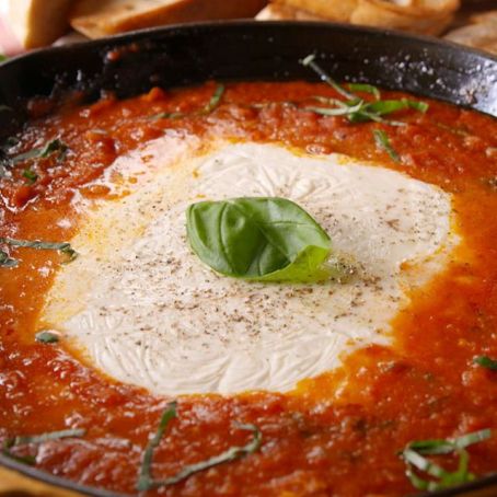 Baked Mozzarella Dip - The Best Ever