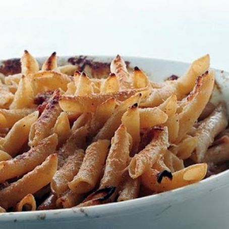 BAKED PENNE w/PARM CREAM & PROSCIUTTO