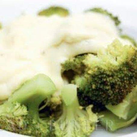 Broccoli with 3 cheese sauce
