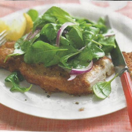 Chicken Milanese with Arugula Salad