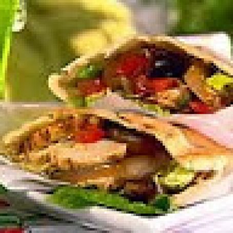 Grilled Chicken Pitas