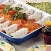 Cheddar Beef Enchiladas