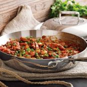 Meals (Piquillo Pepper-Braised Chicken with Cannellini Beans & Peas)