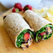Grilled Chicken & Strawberry Wrap