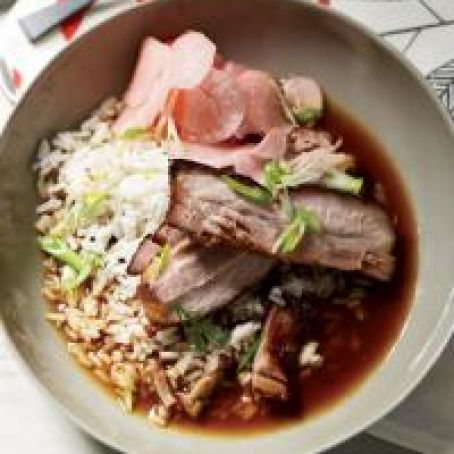 Braised Pork Belly with Pickled Radishes