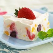 Frozen Peach-Berry Dessert
