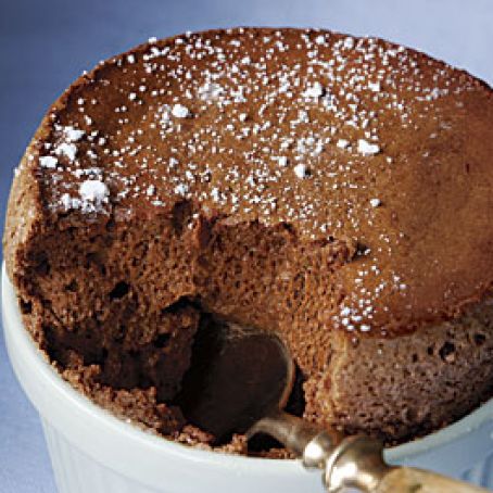 Chocolate Soufflés with Blood Orange Sauce