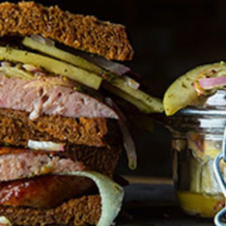 Sausage, Apple and Manchego Sandwich