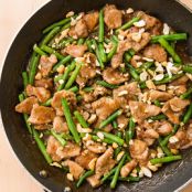 Stir Fried Pork with Green Beans and Cashews
