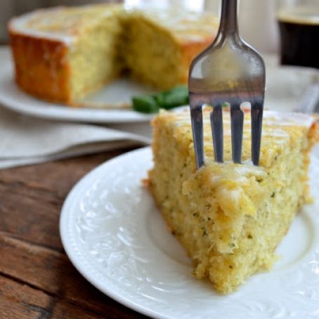 Lemon Basil Yogurt Cake