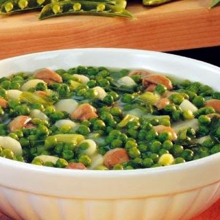 Gingered Peas and Water Chestnuts