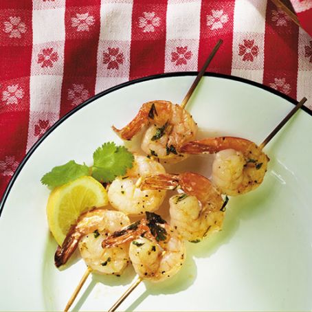 Cilantro Shrimp Kebabs