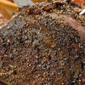 Peppered Herb Rib Roast