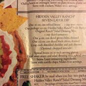 Hidden Valley Ranch Seven Layer Dip