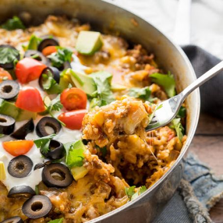 ONE SKILLET MEXICAN BEEF AND RICE