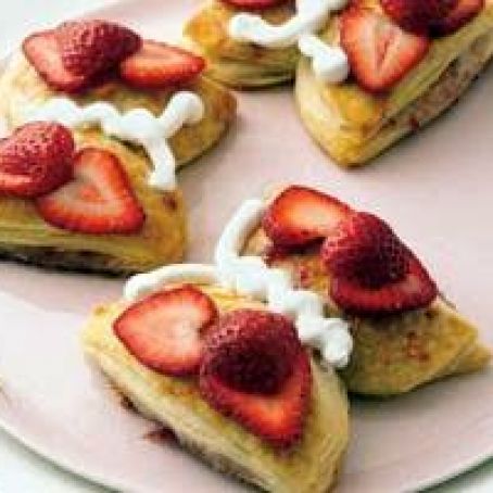 Strawberry-Orange Butterfly Biscuits