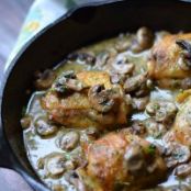 Chicken with Wine and Garlic