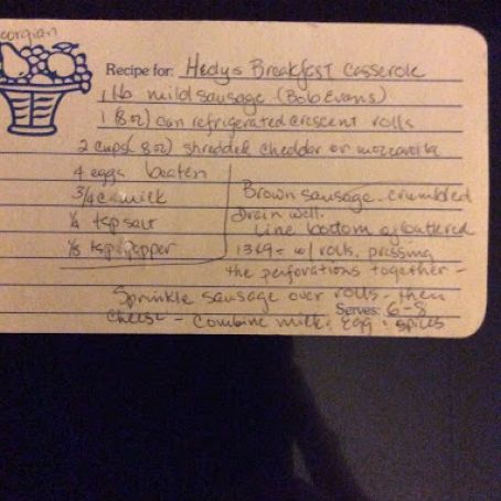 Hedy's Breakfast Casserole