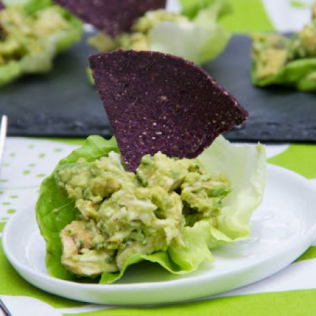 Guacamole Chicken Lettuce Wraps