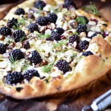 Blackberry Fennel & Goat Cheese Pizza