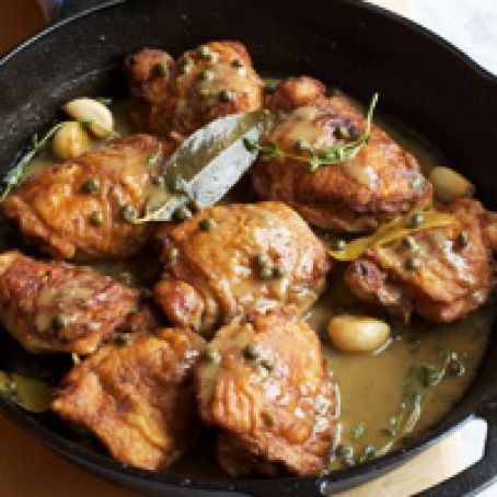 Zesty Braised Chicken with Lemon and Capers