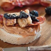 PBJ with Bacon, Banana, and Berries