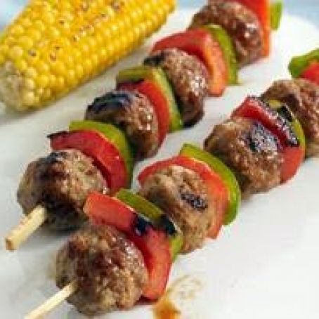 Sweet and Sour Meatball Skewers
